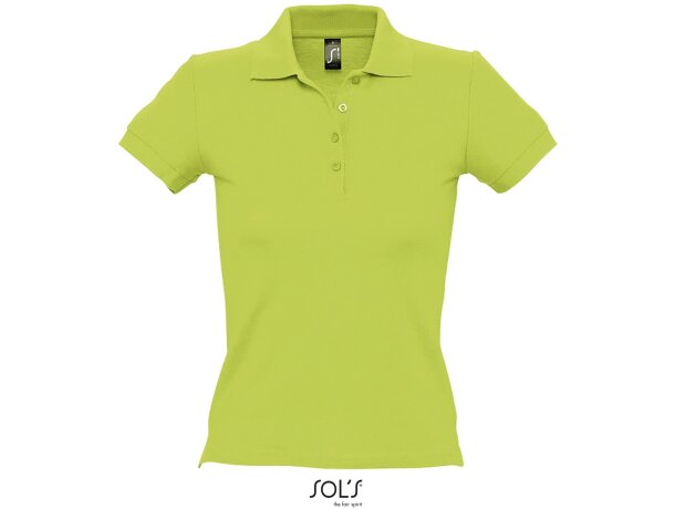 Polo manga corta mujer de colores de sols 205 gr grabado