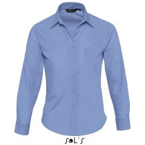 Camisa de popelin de mujer manga larga Sols personalizada Camisa de popelin de mujer manga larga Sols personalizada