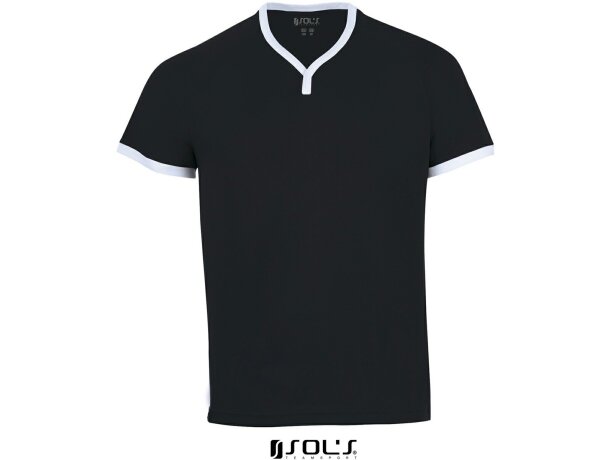 Camisetas Y Pantalones Cortos Sols negra personalizada