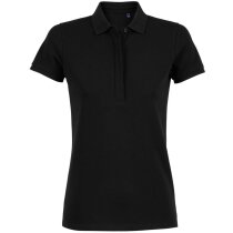Polo de manga corta promocional con tapeta oculta y tejido piqué 100% algodón