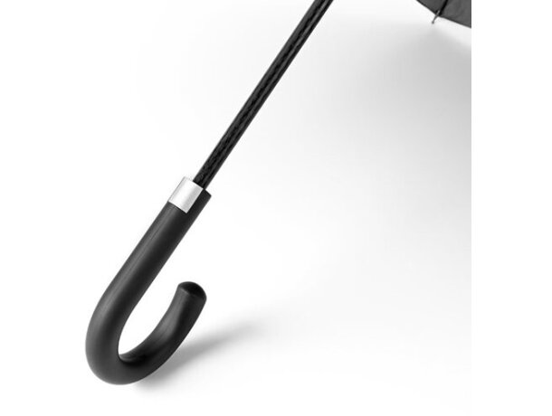 Paraguas Albert con varillas de fibra de cristal personalizado negro
