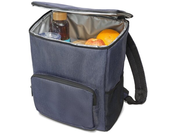 Mochila térmica bicolor nylon Hi!dea Boston Cooler Azul detalle 7
