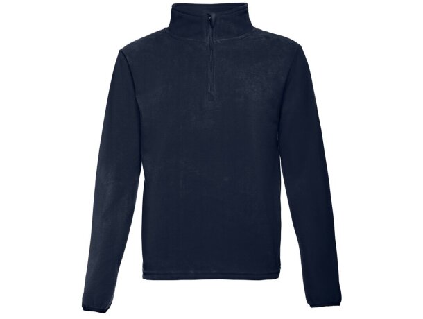 Polar vienna unisex de poliéster con cremallera de 1/4 Azul marino detalle 2