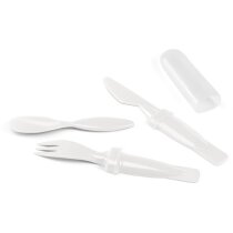 Cuberteria de picnic de plástico azul Cuberteria de picnic de plástico azul