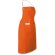delantal con bolsillo de colores en poliester personalizado naranja