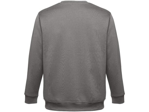 Sudadera Delta unisex de algodón y poliéster con interior cardado Gris detalle 37