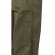 Mono de sarga yama con cremallera doble cursor y bolsillos Verde militar detalle 11