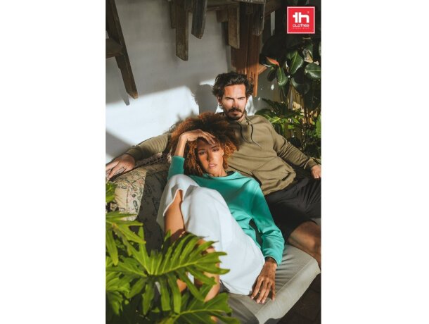 Sudadera Delta unisex de algodón y poliéster con interior cardado detalle 1
