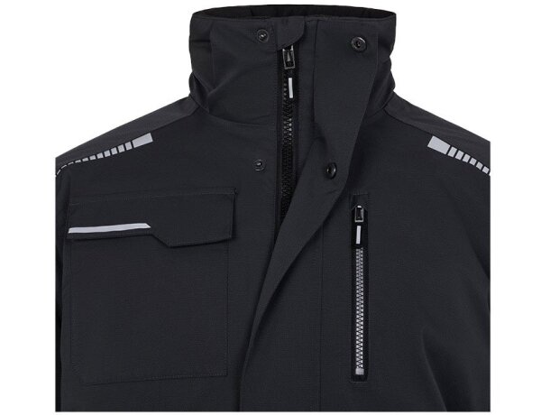 Chaqueta acolchada VL Nyx reciclada repelente al agua unisex Gris detalle 16