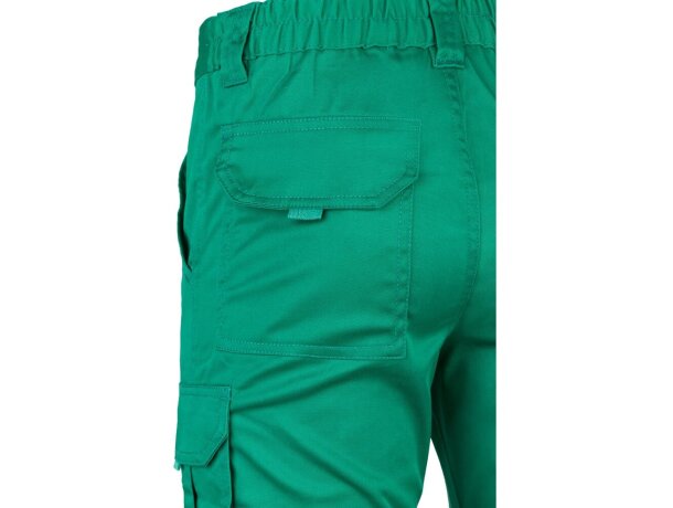 Pantalón lugh multibolsillos elástico con bolsillos de fuelle Verde detalle 32