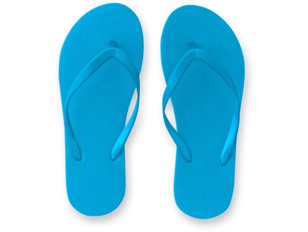 Zapatillas Maupiti S/M con suela de PE y tira ajustable de PVC Azul claro detalle 4