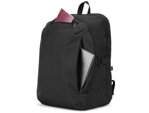 Mochila udine 25l portátil 16 pulgadas poliéster reciclado Negro detalle 9