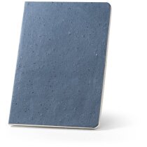 Cuaderno personalizado A5 cascarilla café papel algodón 100 páginas REACH