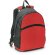 Mochila en varios colores con bolsillos de red laterales roja personalizado