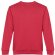 Sudadera Delta unisex de algodón y poliéster con interior cardado Rojo detalle 42