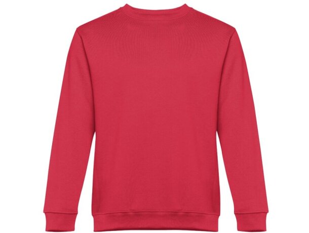 Sudadera Delta unisex de algodón y poliéster con interior cardado Rojo detalle 42