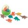 Set de gomas de borrar motivos de dinosaurios verde