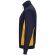 Sudadera de rizo bicolor Svarog cuello alto media cremallera Azul marino/Amarillo detalle 41