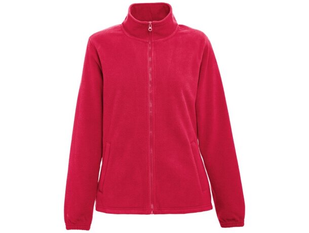 Chaqueta polar Gama Women con cremallera y bolsillos Rojo detalle 8