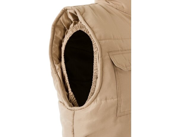 Chaleco acolchado multibolsillos Vl Mefitis poliéster 220 g/m² Natural claro detalle 5