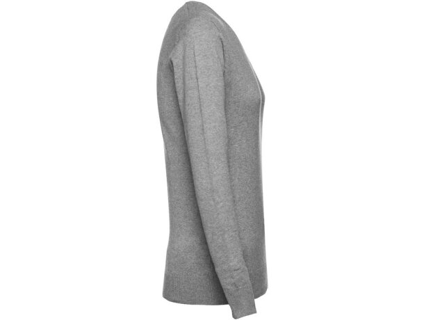 Jersey de punto cuello v mujer Milan Women Gris matizado detalle 5
