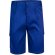 Bermudas Chione multibolsillos en sarga con cinturilla elástica Azul royal