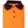Polo pluto bicolor de manga larga con bandas reflectantes Azul marino/Naranja detalle 5