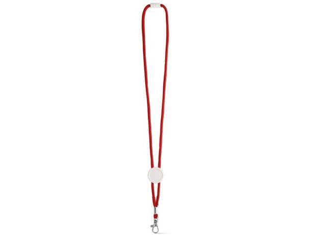 Lanyard Weave ajustable con enganche rojo