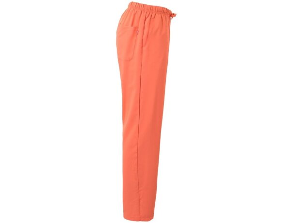 Pantalon freyr microfibra repelente a líquidos unisex sanitario Naranja detalle 31