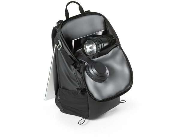 Mochila de senderismo Alasca con revestimiento impermeable Negro detalle 14