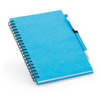 Libreta con tapas de colores de cartón azul Libreta con tapas de colores de cartón azul