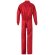 Mono de sarga yama con cremallera doble cursor y bolsillos Rojo detalle 37
