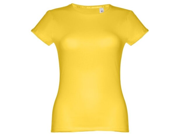 Camisetas manga corta corte entallado de algodón 150 g/m2 Thc Sofia Amarillo detalle 71