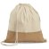Mochila de cuerdas con asa 100% algodón yute 160 g/m2 detalle 1