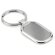 Llaveros rectangular metal con acabado niquel mate para grabar a laser