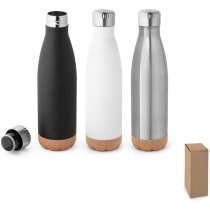 Solberg botella termo personalizada acero inoxidable y corcho