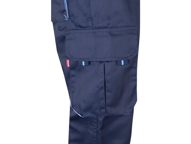 Pantalón elástico bicolor fides con seis bolsillos funcionales Azul marino/Azul claro detalle 11