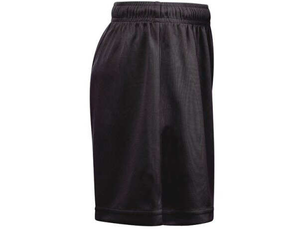 Pantalón corto deportivo infantil Match Kids poliéster reciclado Negro detalle 11