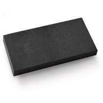 Porta tarjetas sencillo de piel negro Porta tarjetas sencillo de piel negro