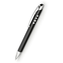 Bolígrafo de aluminio con diseño elegante personalizado negro Bolígrafo de aluminio con diseño elegante personalizado negro