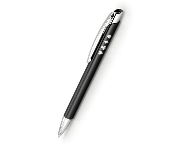 Bolígrafo de aluminio con diseño elegante personalizado negro Bolígrafo de aluminio con diseño elegante personalizado negro