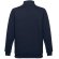 Sudadera Budapest unisex con cremallera y cinturilla canalé Azul marino detalle 12