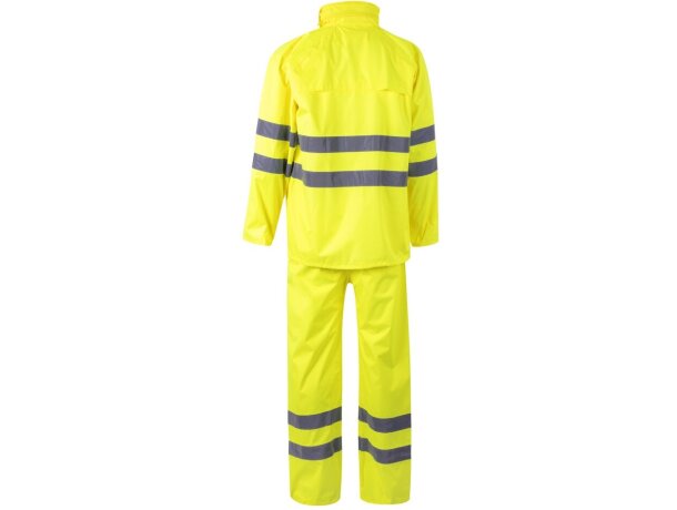 Traje de lluvia Venus alta visibilidad EN20471 clase 3 Amarillo hexachrome detalle 11