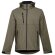 Chaqueta Thc Zagreb softshell para hombre, con capucha removible verde militar