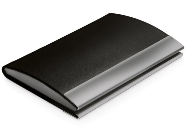 Tarjetero Sandler metal espejo y polipiel con caja para regalo detalle 1