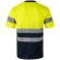 Camiseta técnica bicolor Brahma alta visibilidad EN20471 Azul marino/Amarillo detalle 14