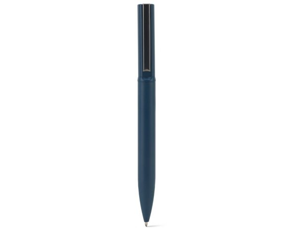 Bolígrafo Elsie de metal reciclado con acabado giratorio Azul detalle 4