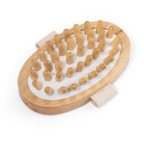 Cepillo masaje madera cerdas naturales personalizado