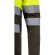 Polo bicolor alta visibilidad VL Vulcan manga larga Verde militar/Amarillo detalle 12