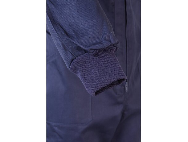 Mono de sarga yama con cremallera doble cursor y bolsillos Azul detalle 45